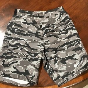 nike black camo shorts